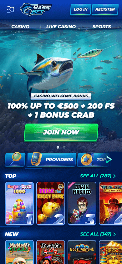 BassBet casino screenshot