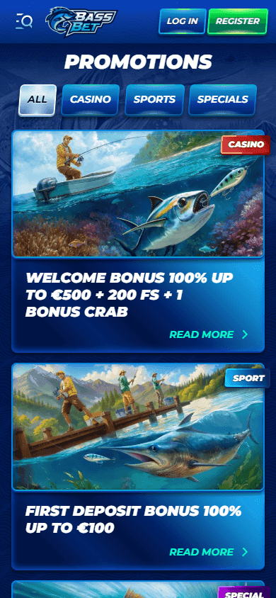 BassBet casino screenshot