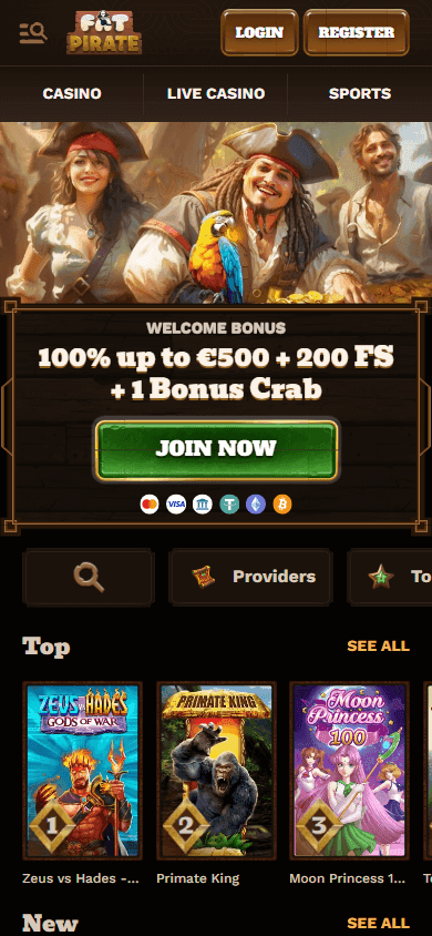 FatPirate casino screenshot