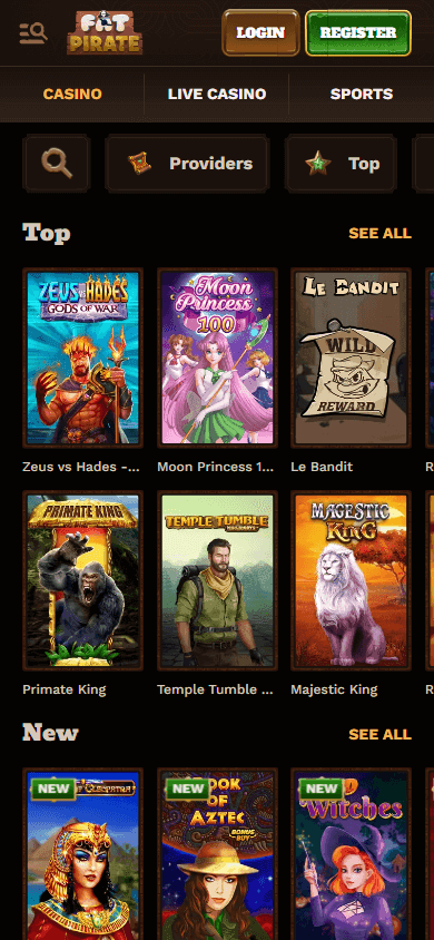 FatPirate casino screenshot