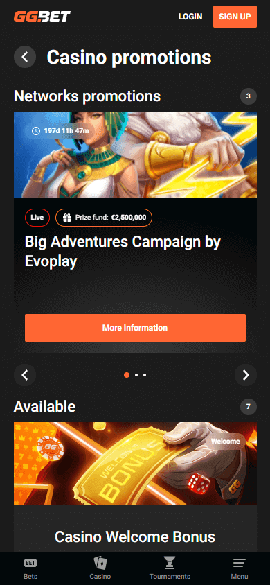 gg bet casino screenshot