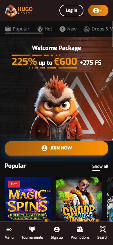 Hugo Casino casino screenshot