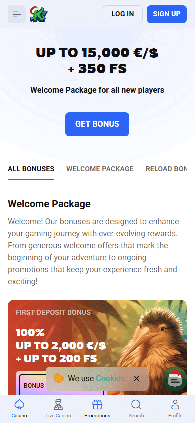 Korucasino casino screenshot