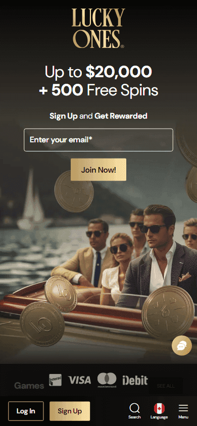 Lucky Ones casino screenshot