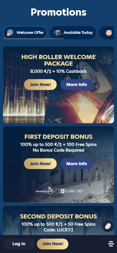 LuckyDreams casino screenshot