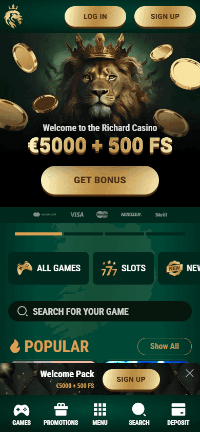 RichardCasino casino screenshot