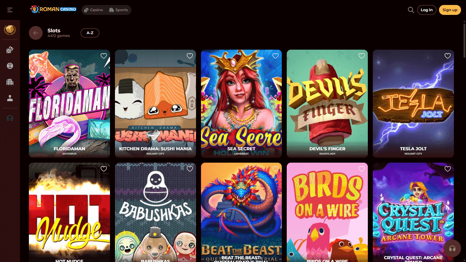 romancasino casino screenshot