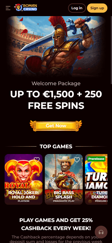 romancasino casino screenshot
