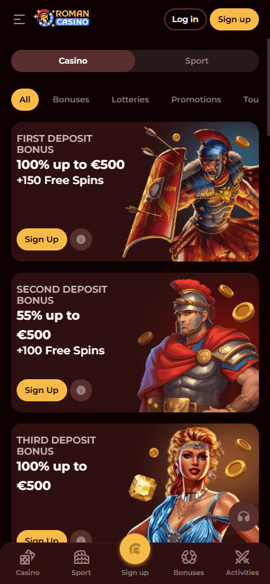 romancasino casino screenshot