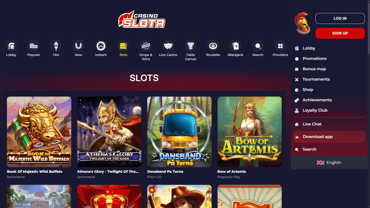 slotacasino casino screenshot