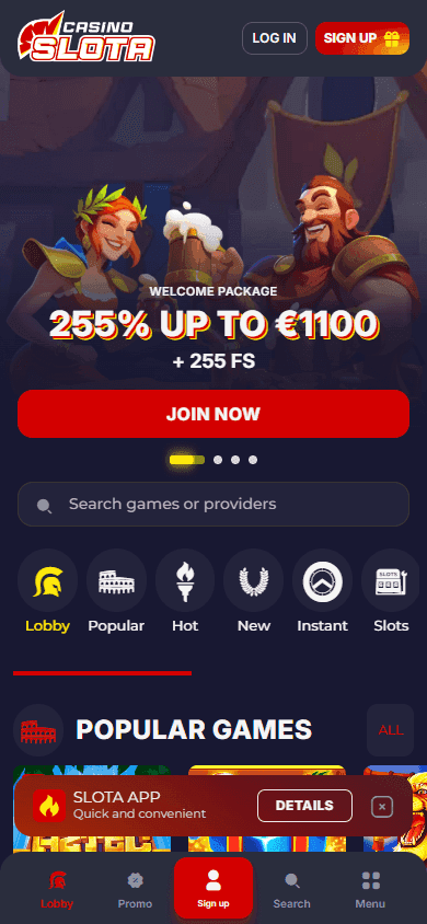 slotacasino casino screenshot