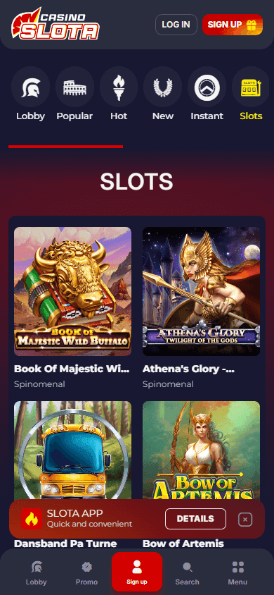 slotacasino casino screenshot