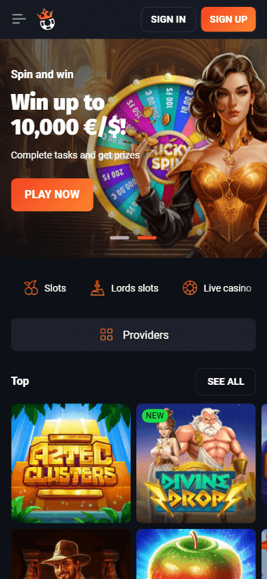 Slotlords casino screenshot