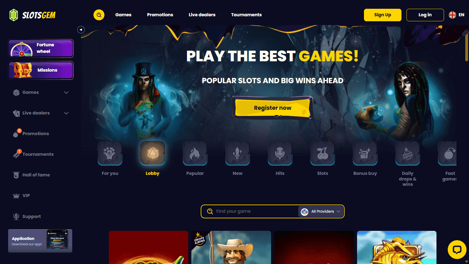 slots gem casino screenshot