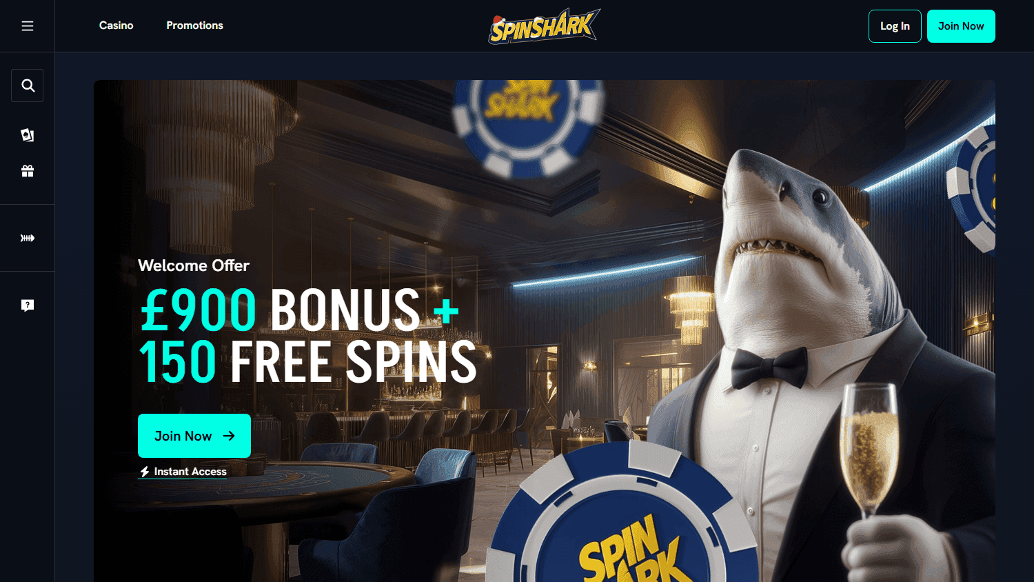 spinshark casino screenshot